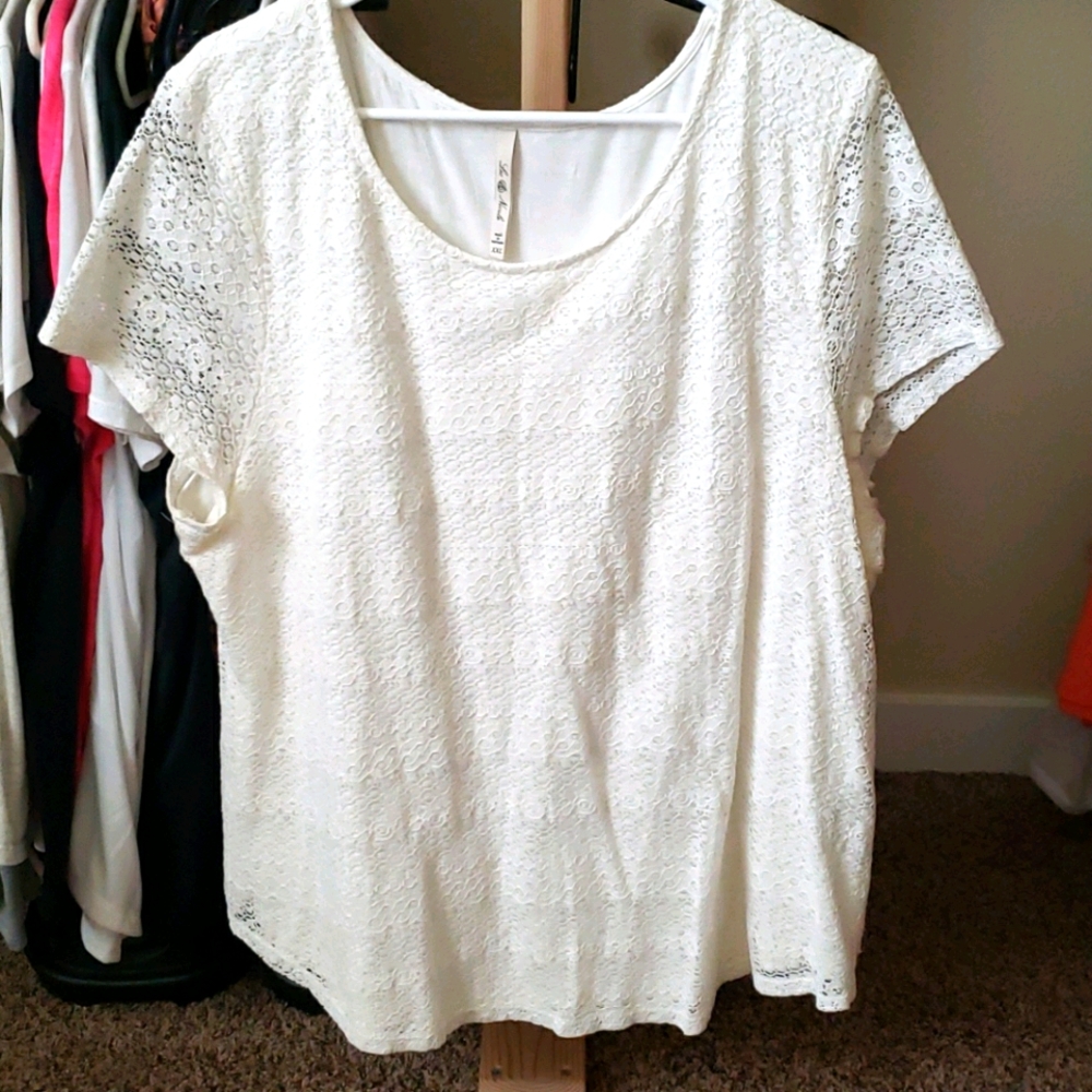 White Lace dress top